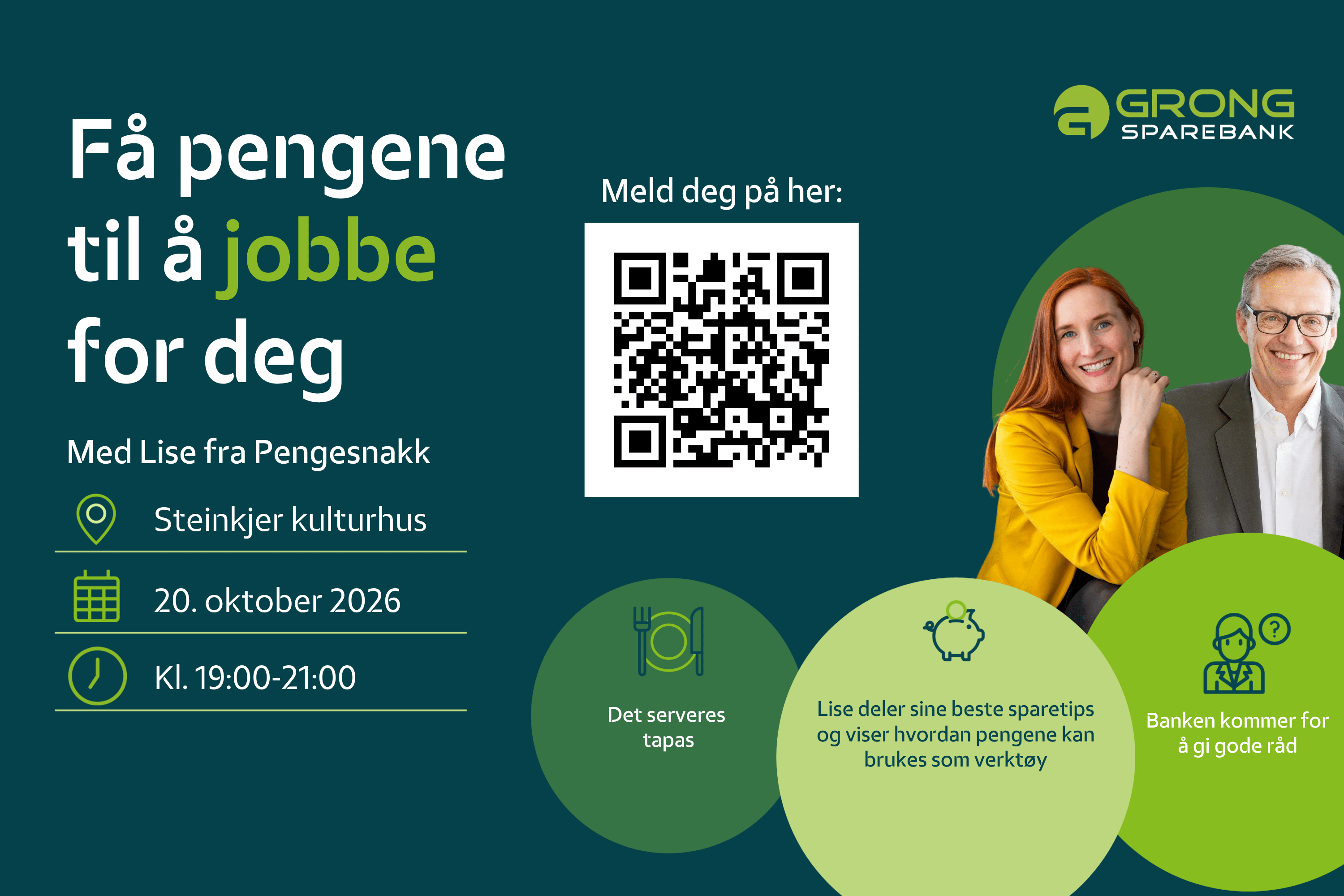 Plakat for sparearrangement Steinkjer